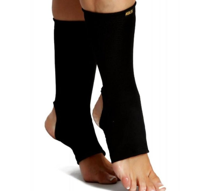  InstantFigure InstantFigure Unisex High Compression Ankle Sleeves AL60021 - Black - Bonton