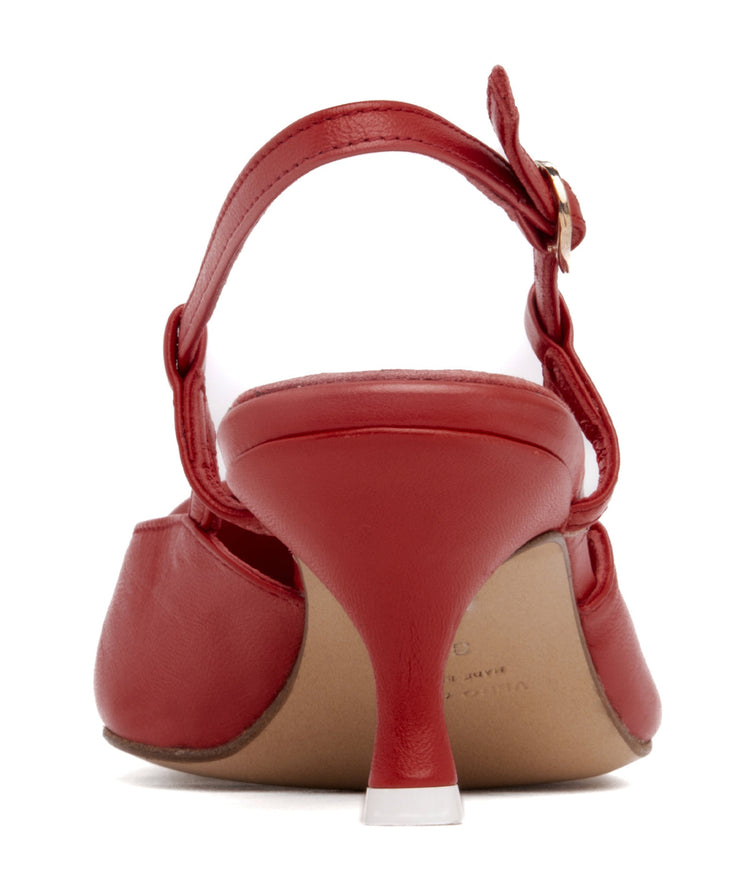 AMBER High Heel Pump Ladies Sandals RED