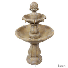 2-Tier Solar Powered Water Fountain 35"