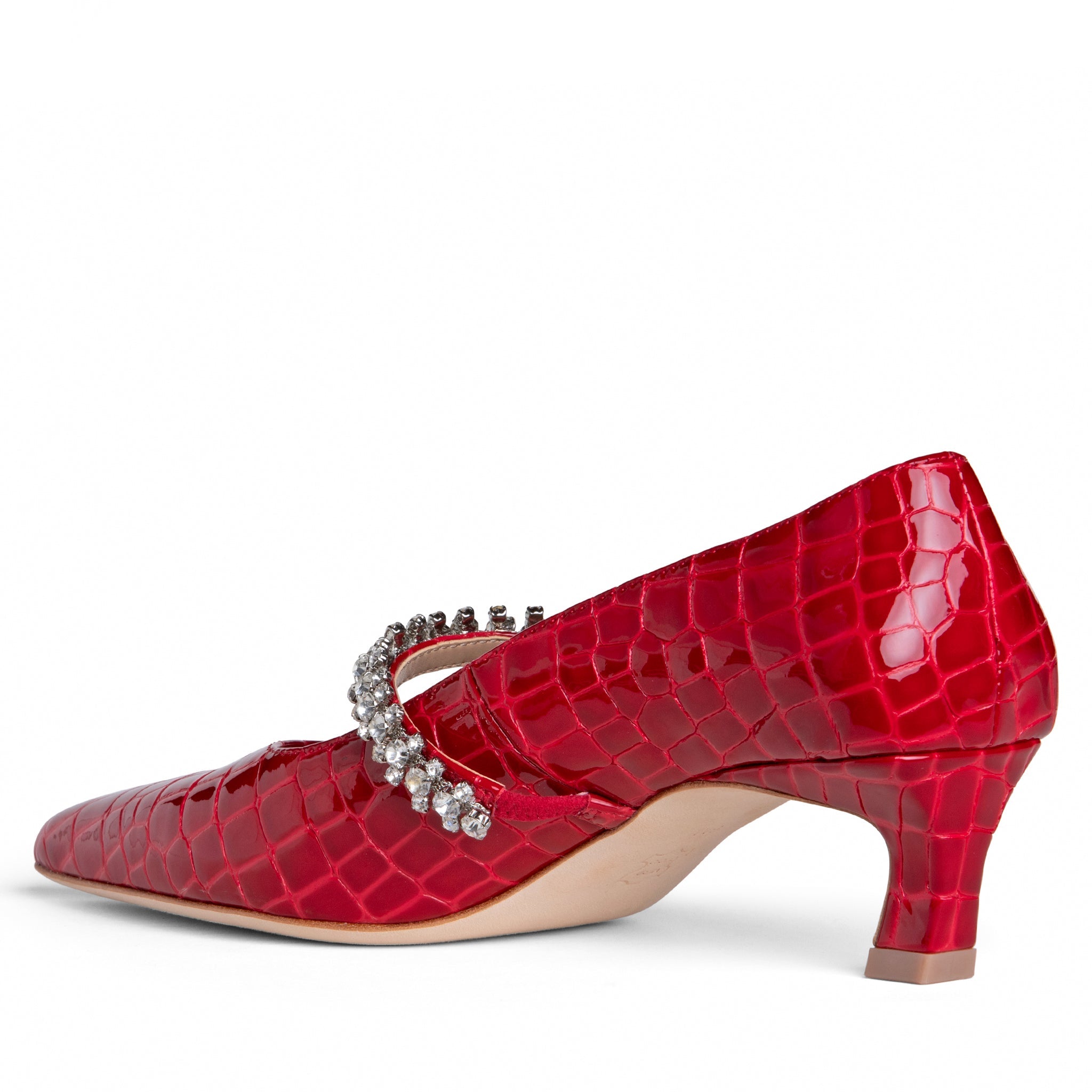  Allegra James Antonella Embossed Leather Pump - 6 - Bonton