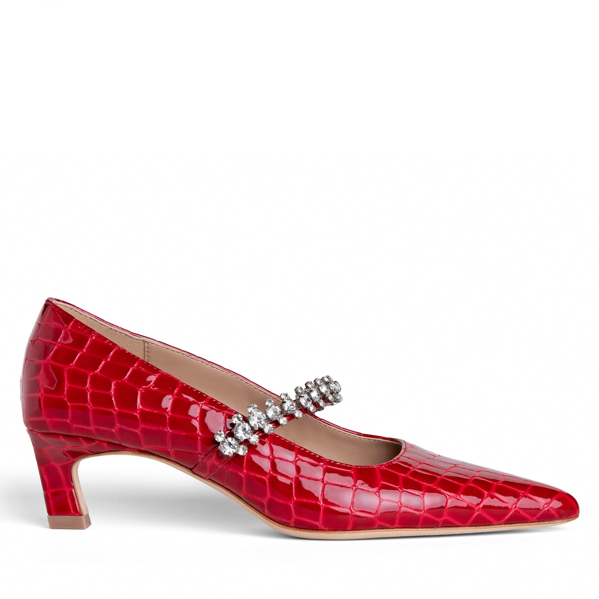  Allegra James Antonella Embossed Leather Pump - 6 - Bonton