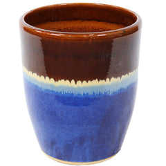 Captivating Vista Decorative Glazed Ceramic Planter 14"