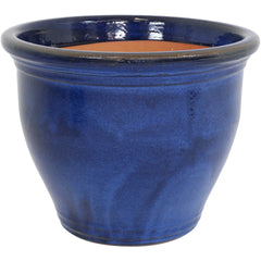 Studio UV and Frost-Resistant Ceramic Flower Pot Planter with Drainage Holes