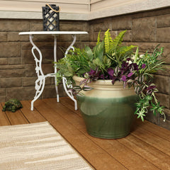 Studio UV and Frost-Resistant Ceramic Flower Pot Planter with Drainage Holes