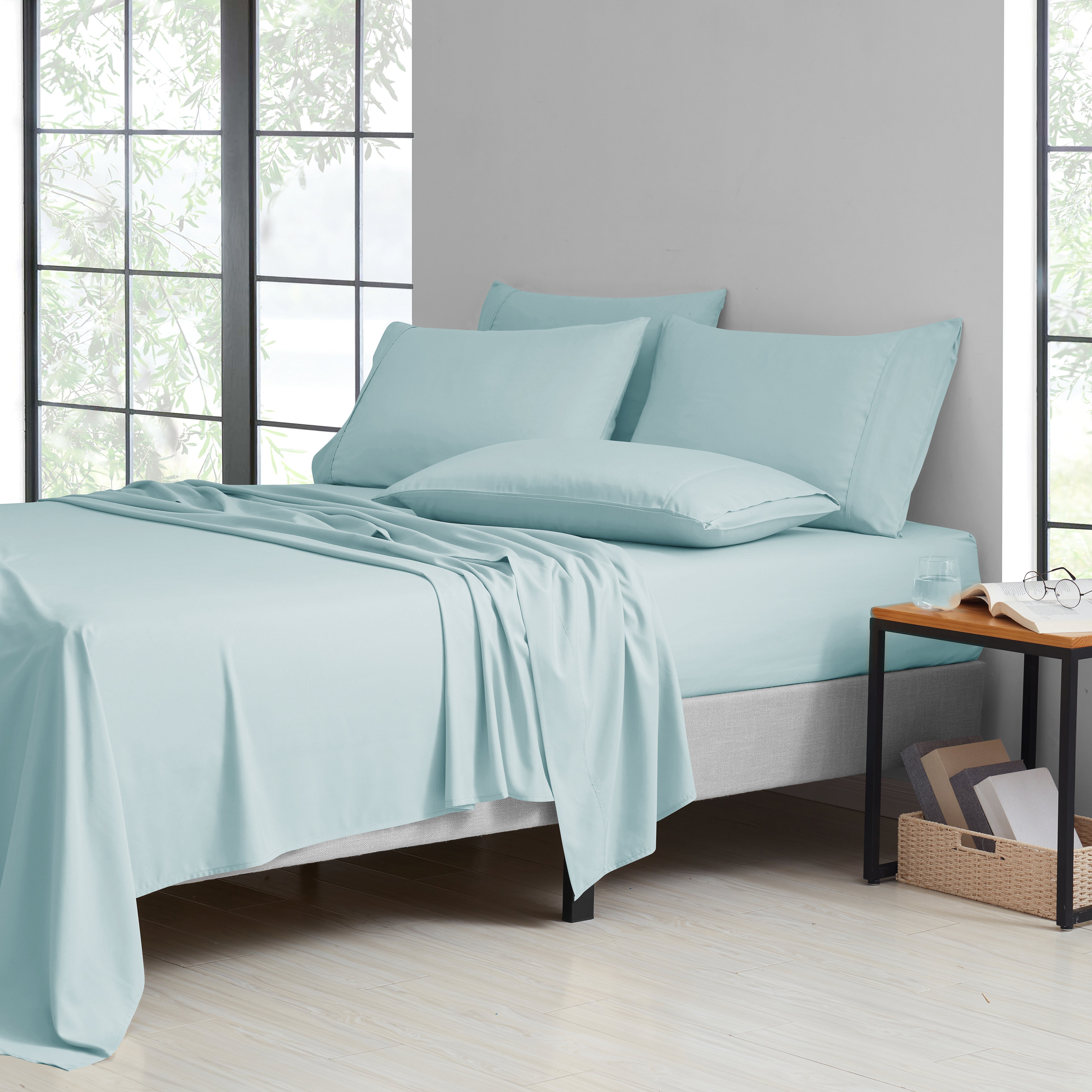  Bed Bath Fashions Bamboo 2000 Count 6-Piece Luxury Sheet Set - Full - Bonton