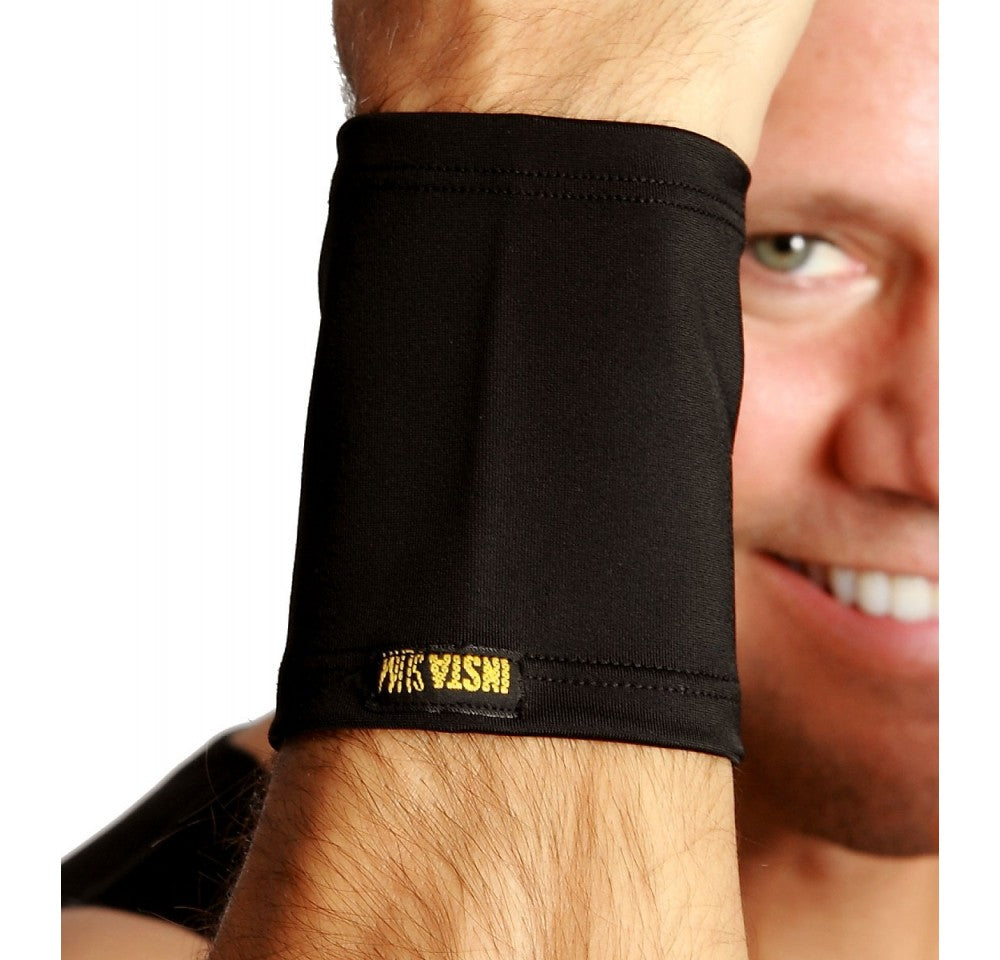  InstantFigure Insta Slim Unisex High Compression Wrist Cuffs AS60041 - Black - Bonton