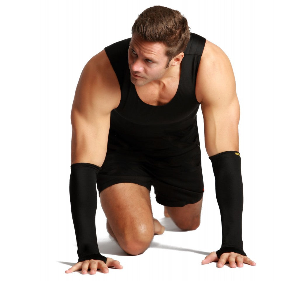  InstantFigure Insta Slim Unisex High Compression Long Wrist Guards AS60051 - Black - Bonton