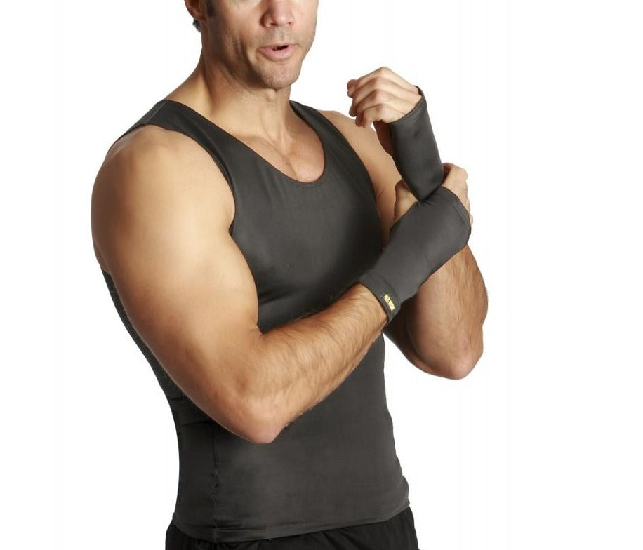  InstantFigure InstantFigure Unisex High Compression Short Wrist Guards AS60551 - Black - Bonton