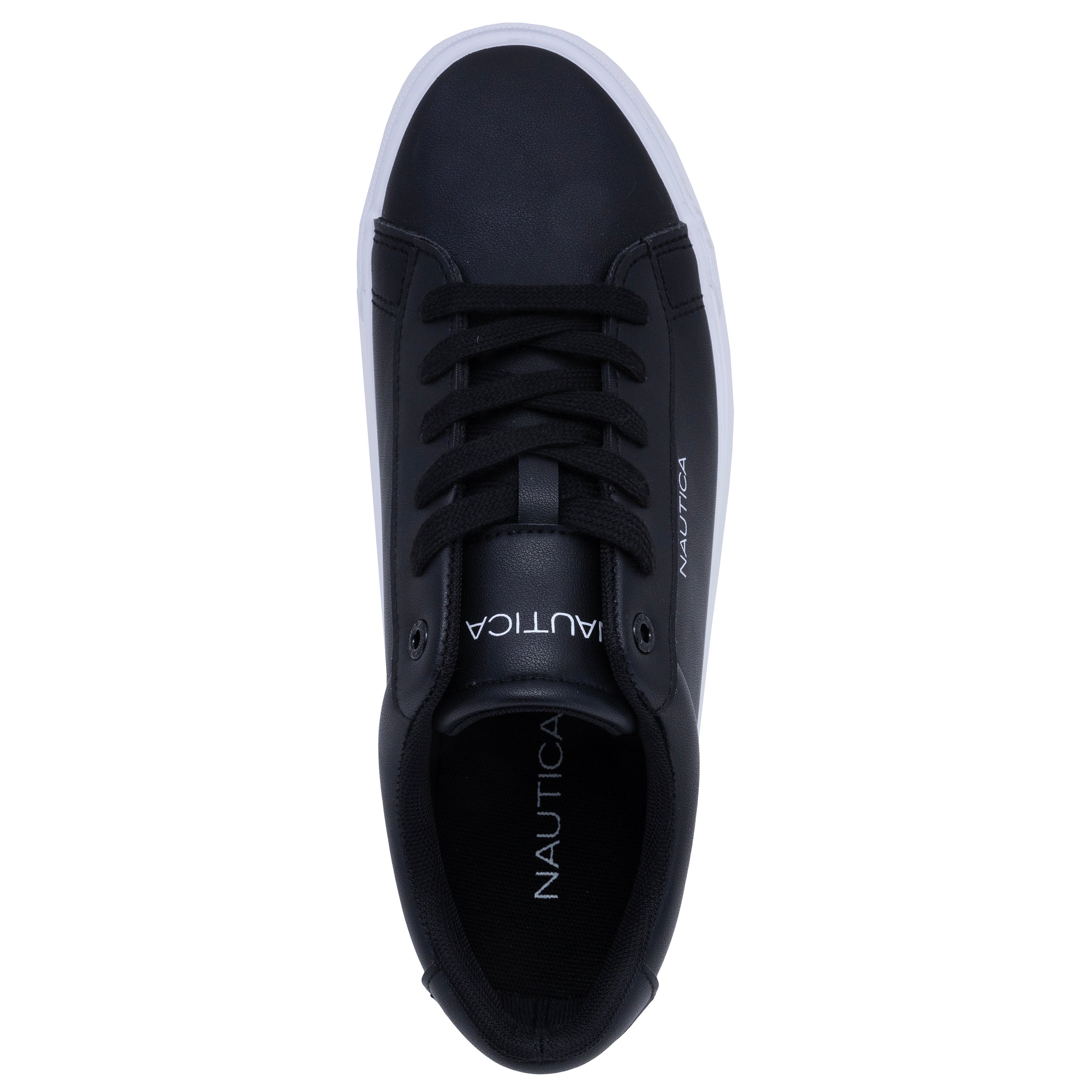  Nautica Alos Casual Court Sneaker - Black - Bonton