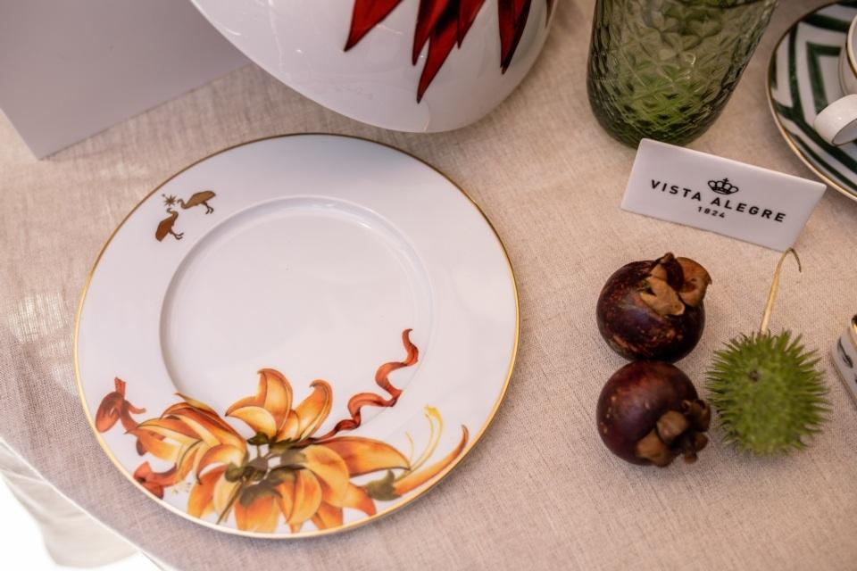  Vista Alegre Amazonia Dessert Plates Set of 4 - Multi - Bonton