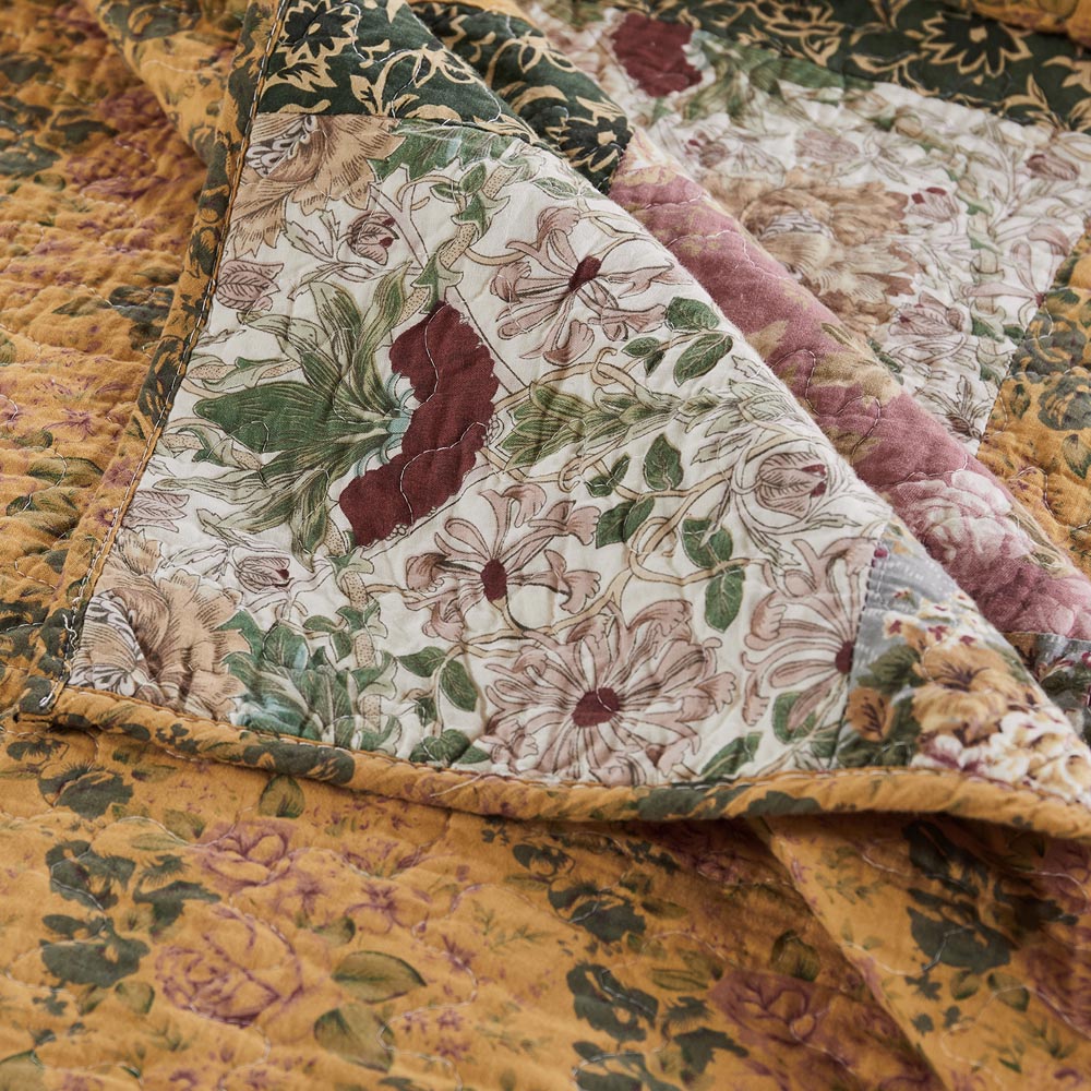  Greenland Home Fashions Antique Chic Patchwork Quilt Set - Multi - Bonton