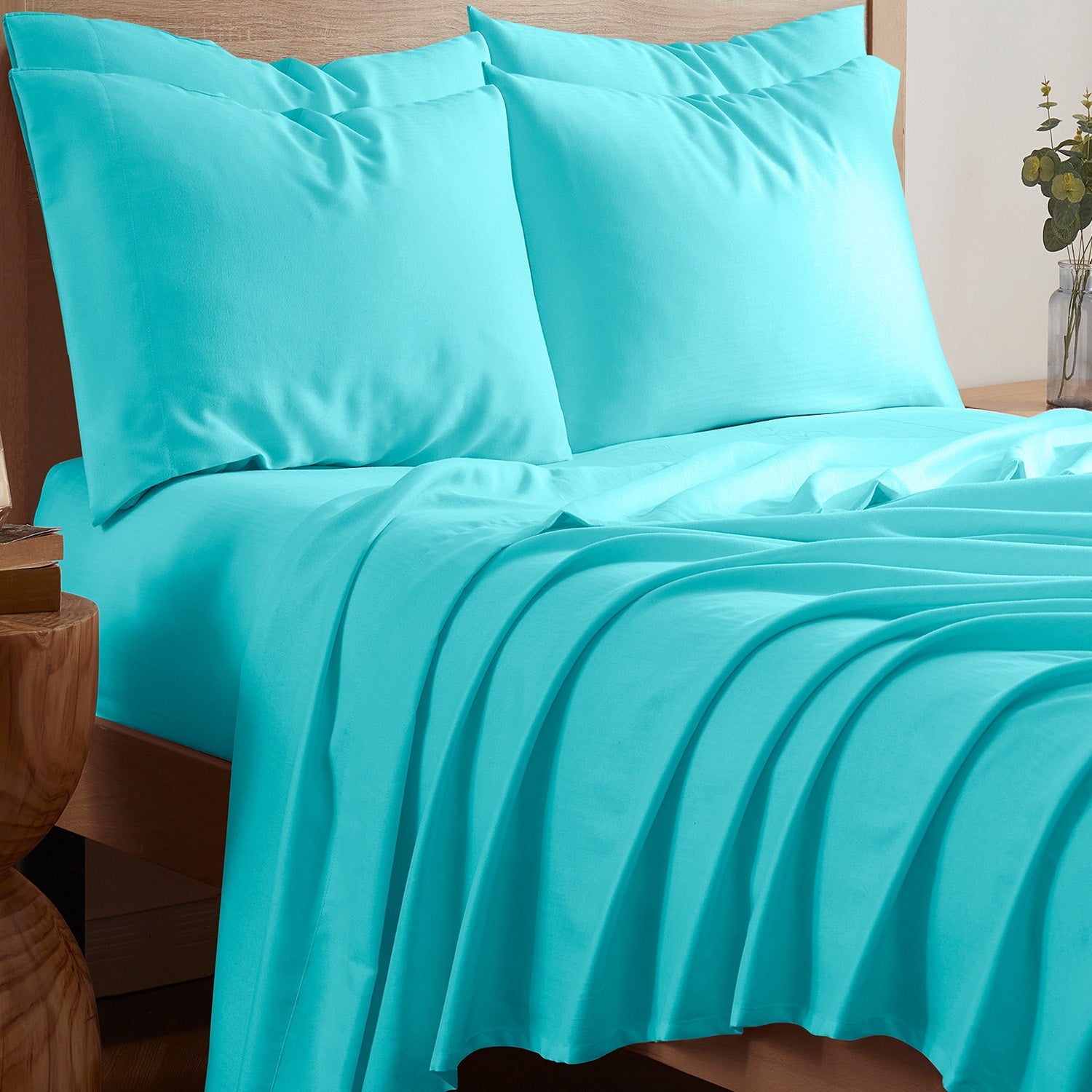  Kathy Ireland Home Kathy Ireland 1200tc 6 Piece Cotton Rich Damask Stripe Sheet Set - Full - Bonton