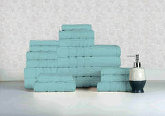 Bibb Home 18 Piece Egyptian Cotton Towel Set