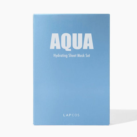 K-beauty daily aqua spirulina hydrating sheet mask 5-pack box