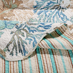 Atlantis Coastal Stripes Quilt Set