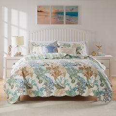 Atlantis Coastal Stripes Quilt Set