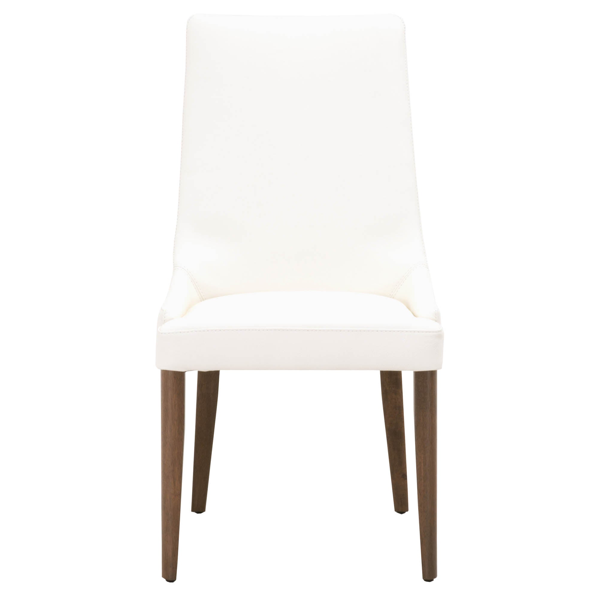  Essentials For Living Aurora Dining Chair, Set of 2 - Alabaster / Walnut - Bonton