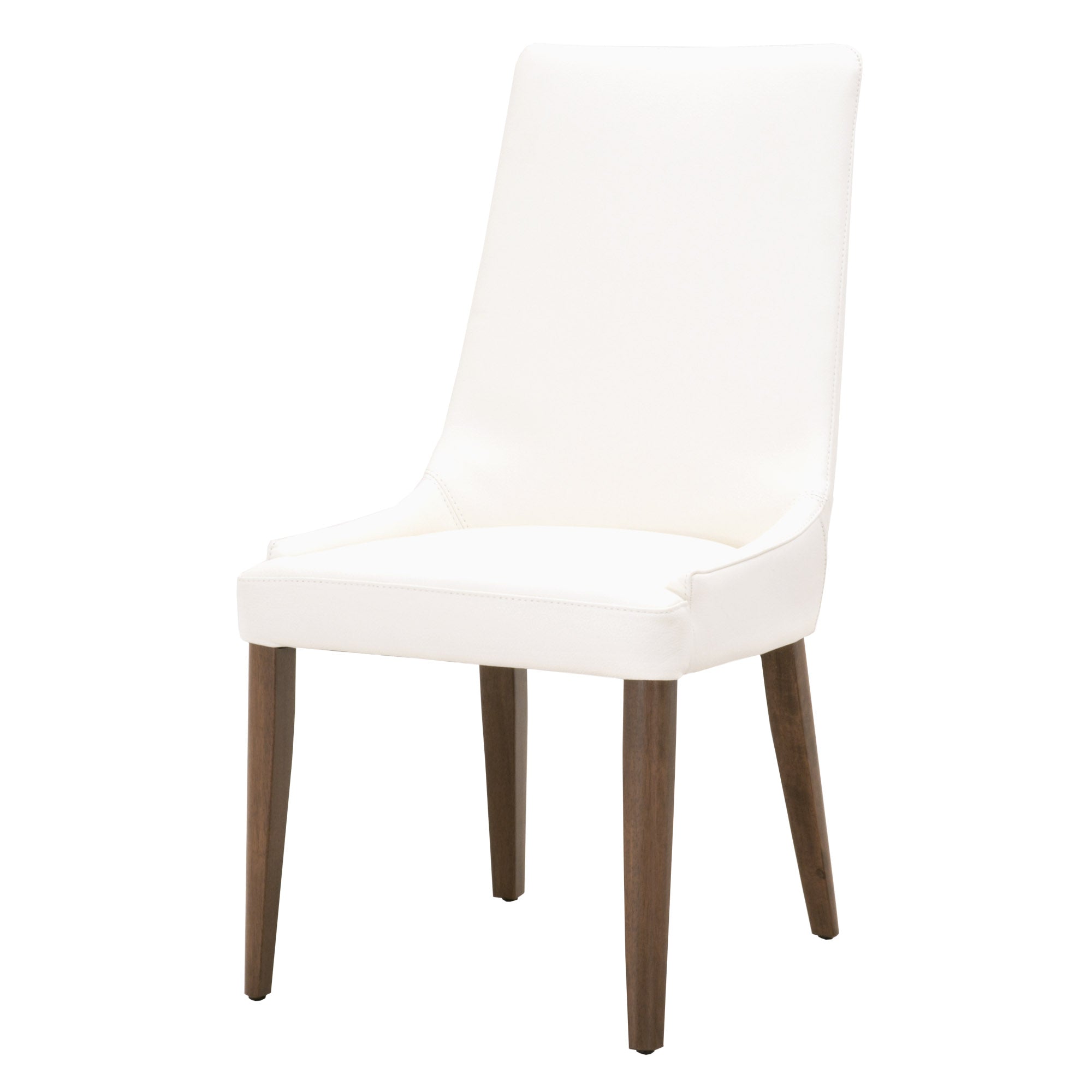  Essentials For Living Aurora Dining Chair, Set of 2 - Alabaster / Walnut - Bonton