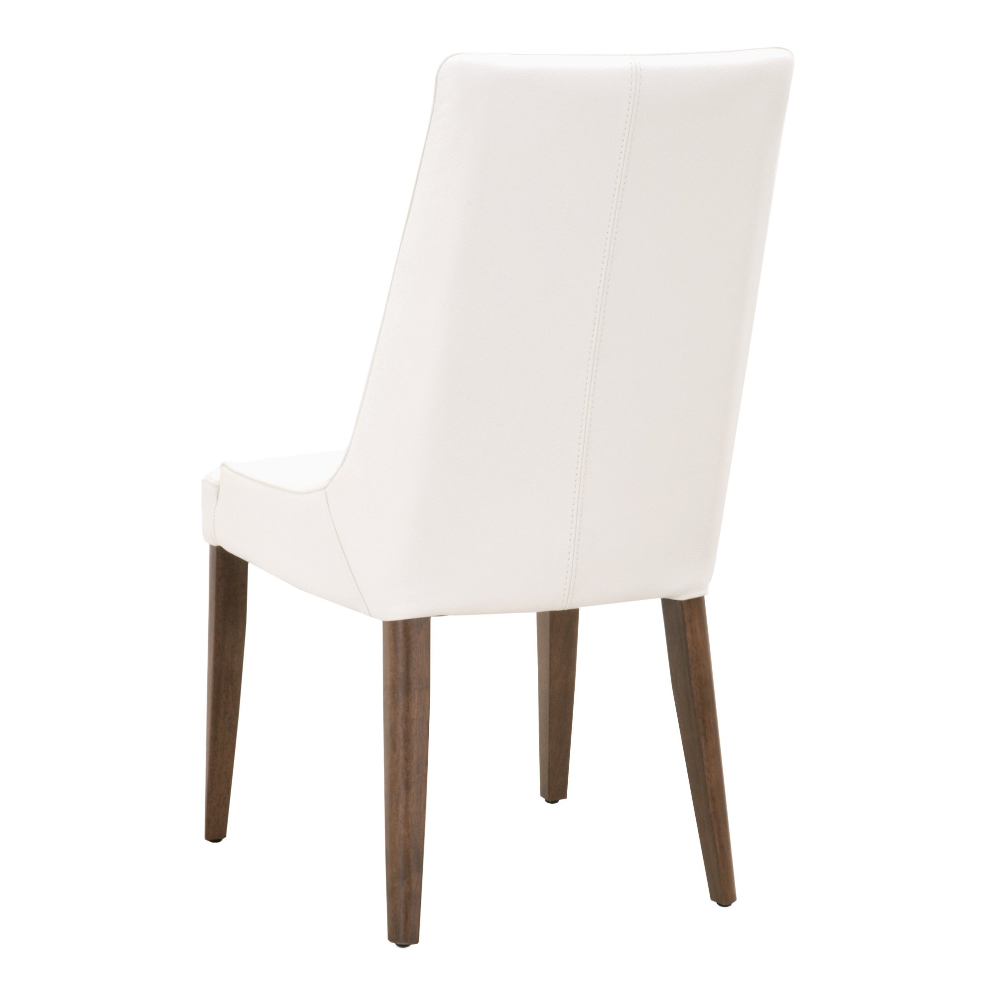  Essentials For Living Aurora Dining Chair, Set of 2 - Alabaster / Walnut - Bonton