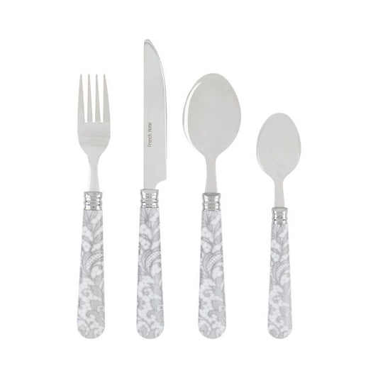 Bistro Lace Overlay Flatware Set