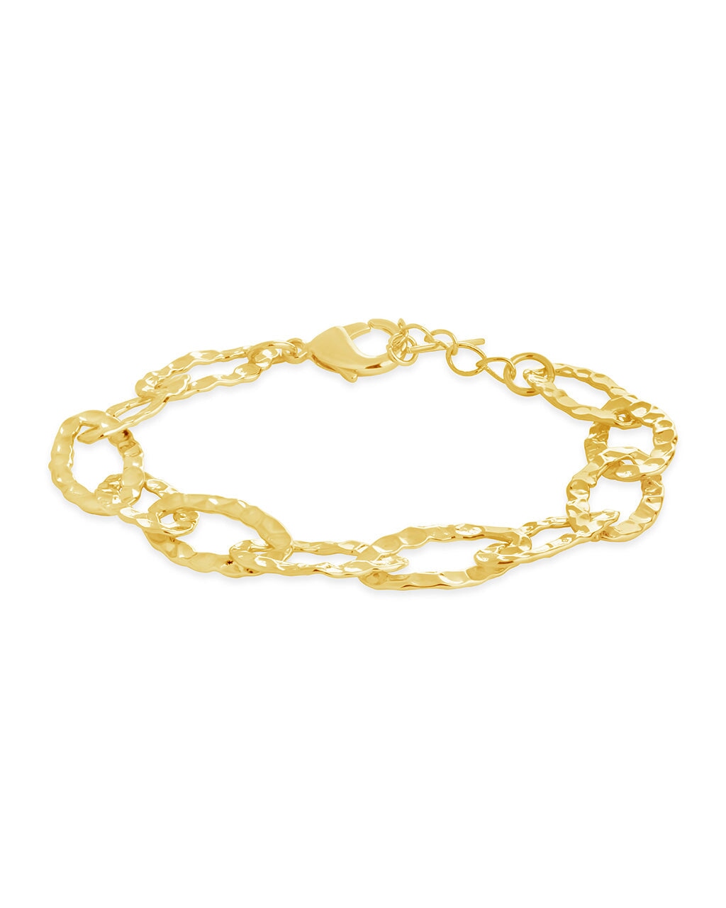  Sterling Forever Wyn Chain Bracelet - Gold - Bonton