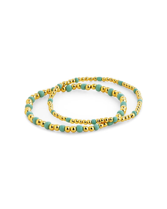 Misty Beaded Stretch Bracelet Set