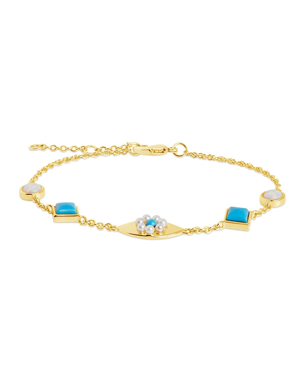  Sterling Forever Varuna Evil Eye Bracelet - Gold - Bonton