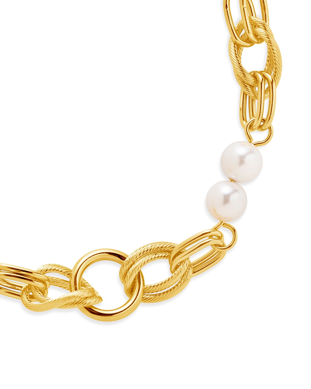  Sterling Forever Ivanna Pearl Bracelet - Gold - Bonton