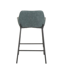 Daniella Counter Stool - Set of 2 Black & Green