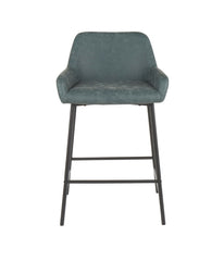 Daniella Counter Stool - Set of 2 Black & Green