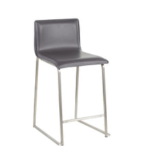 Mara Counter Stool - Set of 2 Silver & Grey