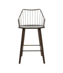 Winston Counter Stool Dark Walnut & Brown