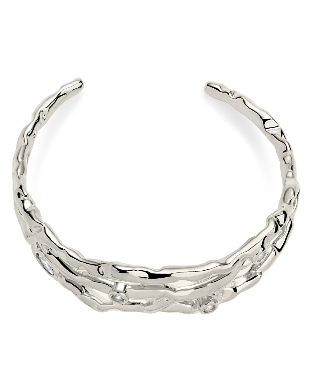  Sterling Forever Tully Cuff Bracelet - Silver - Bonton