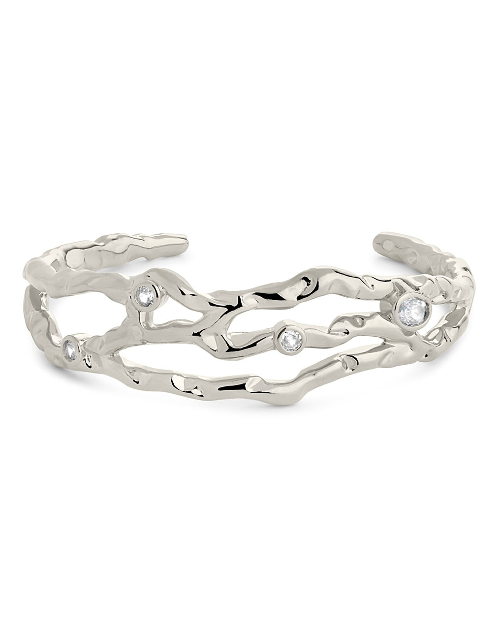  Sterling Forever Tully Cuff Bracelet - Silver - Bonton