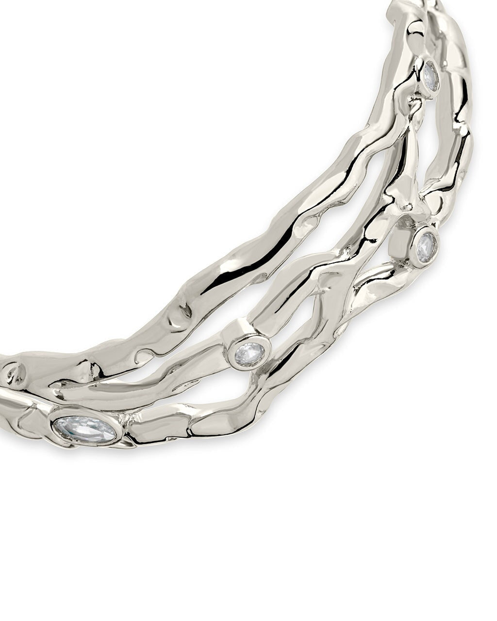  Sterling Forever Tully Cuff Bracelet - Silver - Bonton