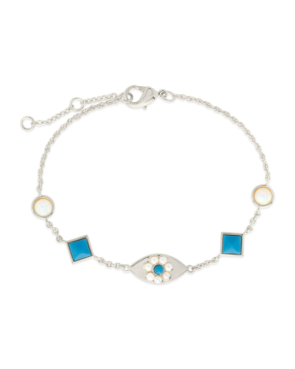  Sterling Forever Varuna Evil Eye Bracelet - Silver - Bonton