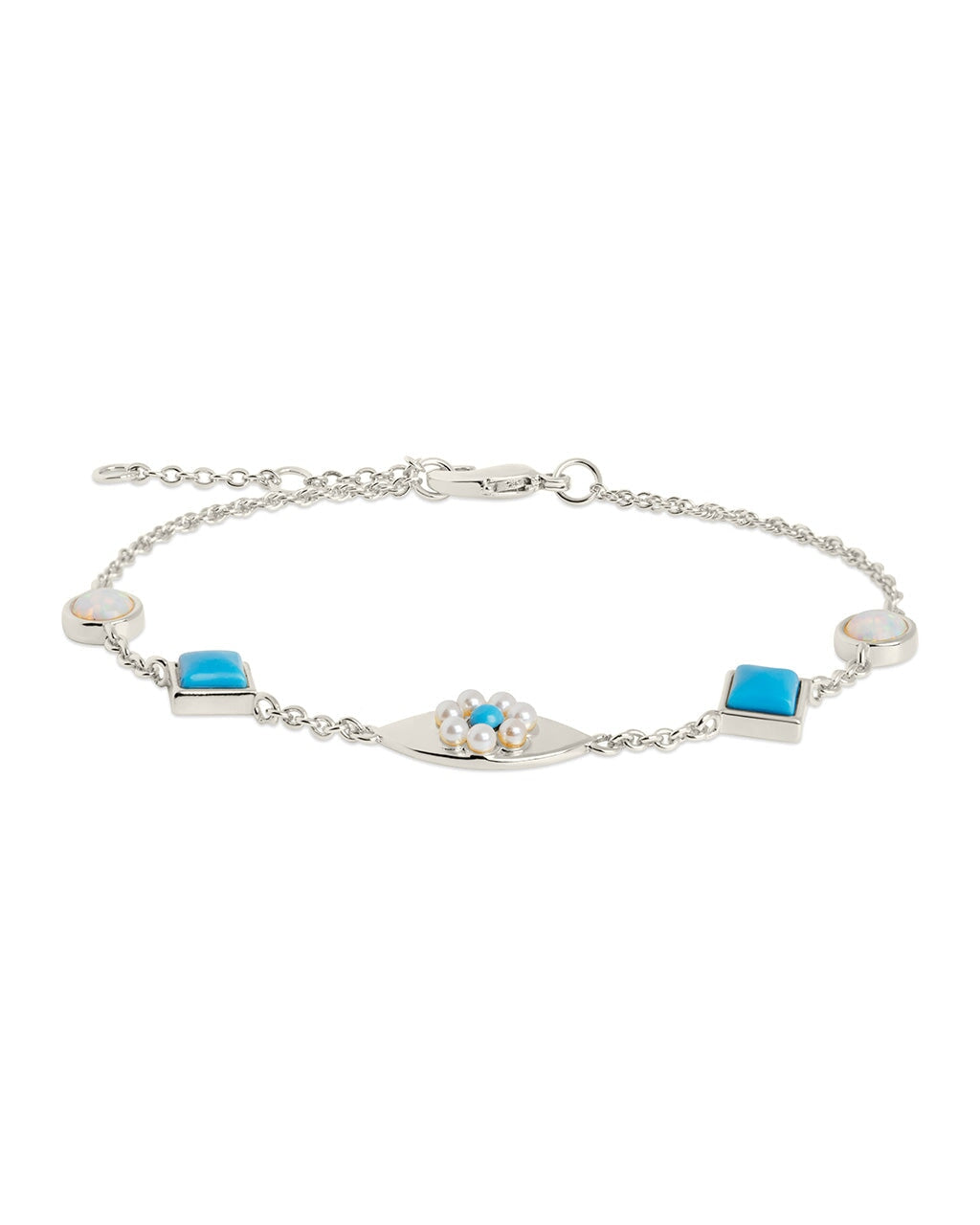  Sterling Forever Varuna Evil Eye Bracelet - Silver - Bonton