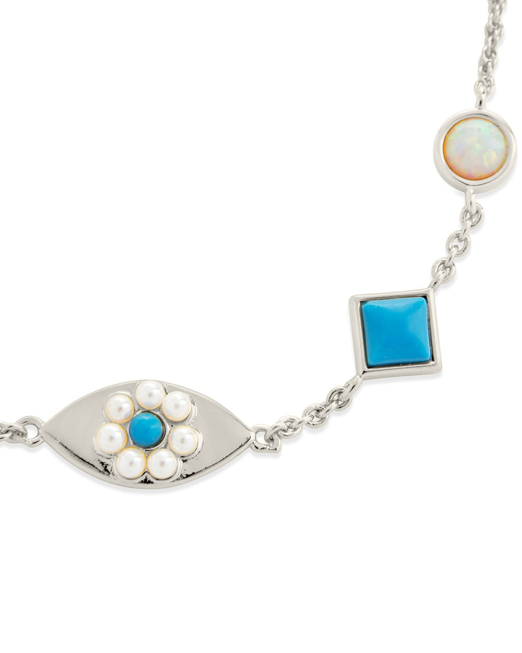  Sterling Forever Varuna Evil Eye Bracelet - Silver - Bonton