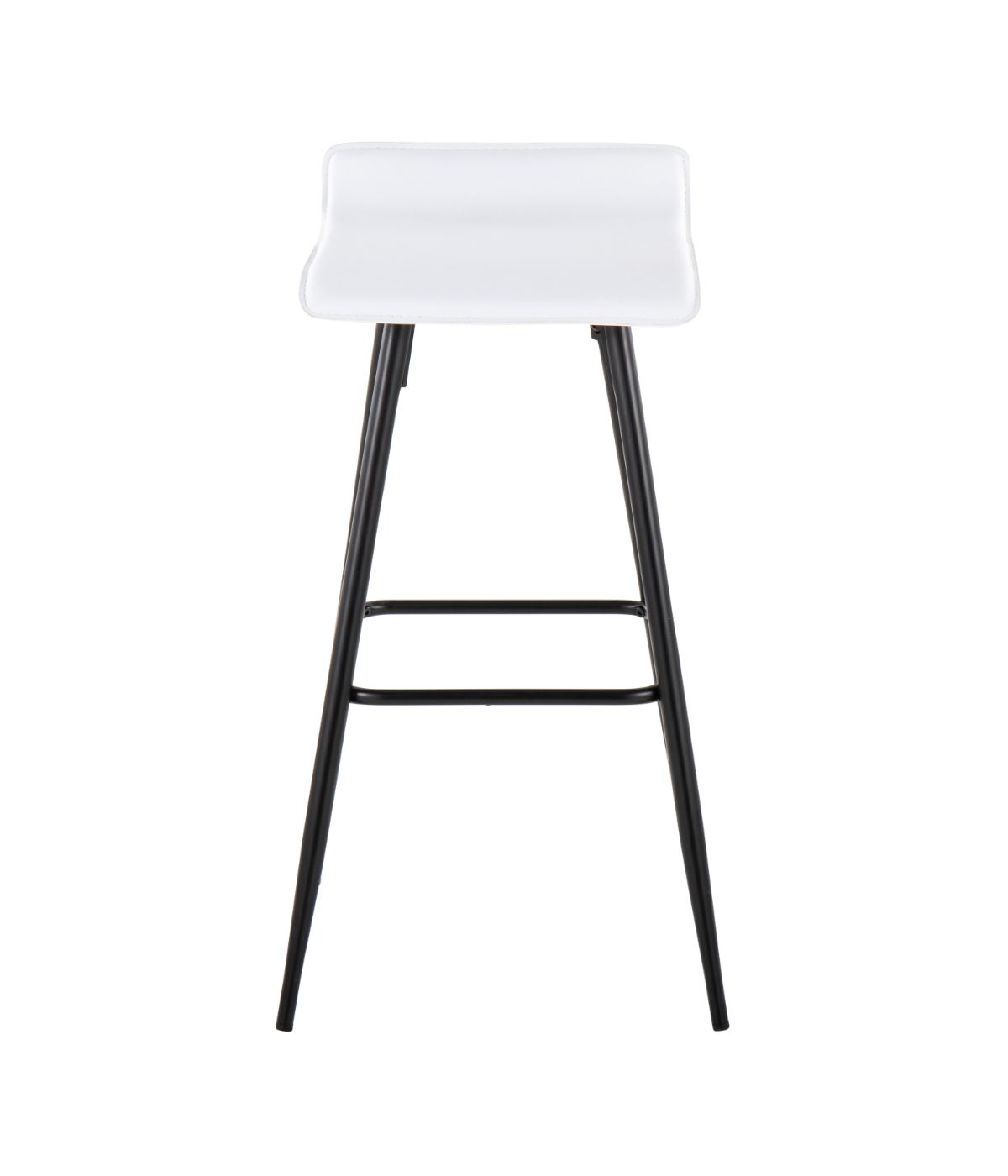  LumiSource Ale Fixed-Height Bar Stool - Set of 2 Black & White - Black & White - Bonton