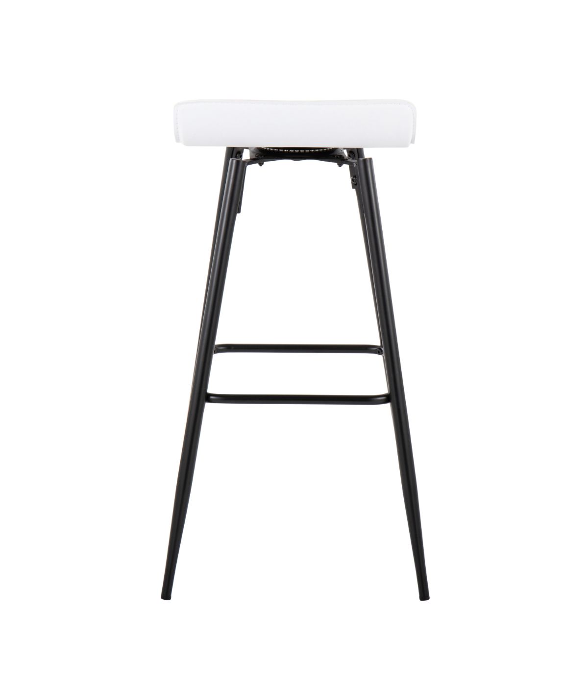  LumiSource Ale Fixed-Height Bar Stool - Set of 2 Black & White - Black & White - Bonton