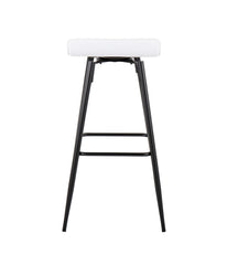 Ale Fixed-Height Bar Stool - Set of 2 Black & White