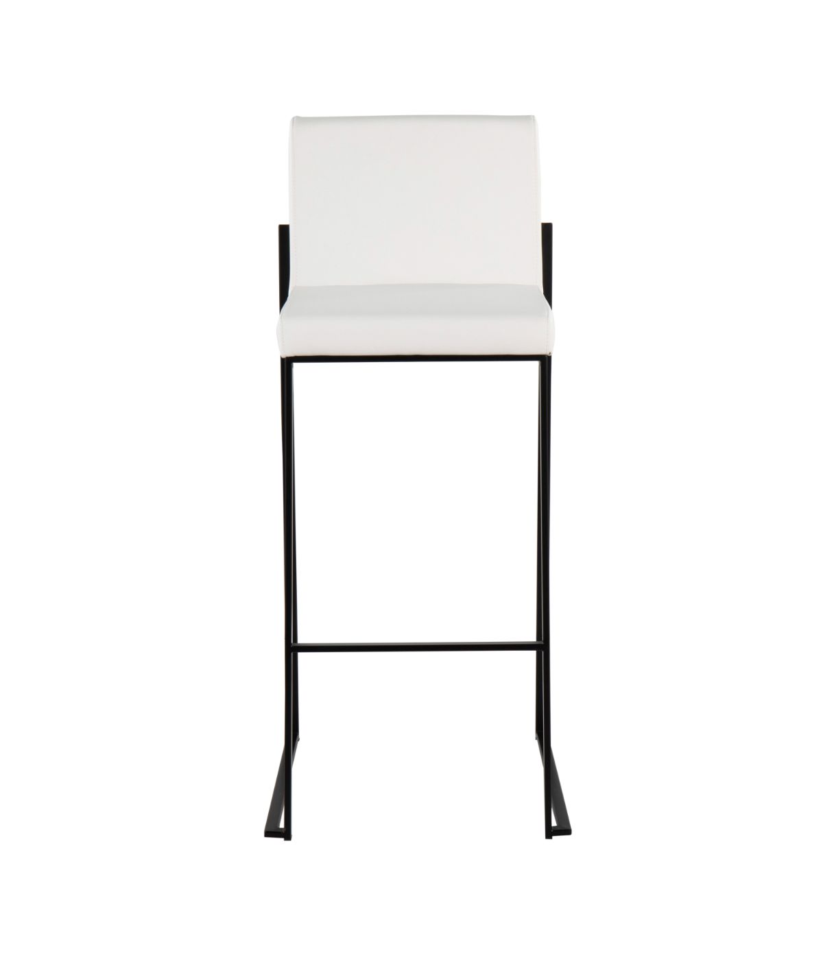  LumiSource Fuji High Back Barstool - Set of 2 Black & White - Black & White - Bonton