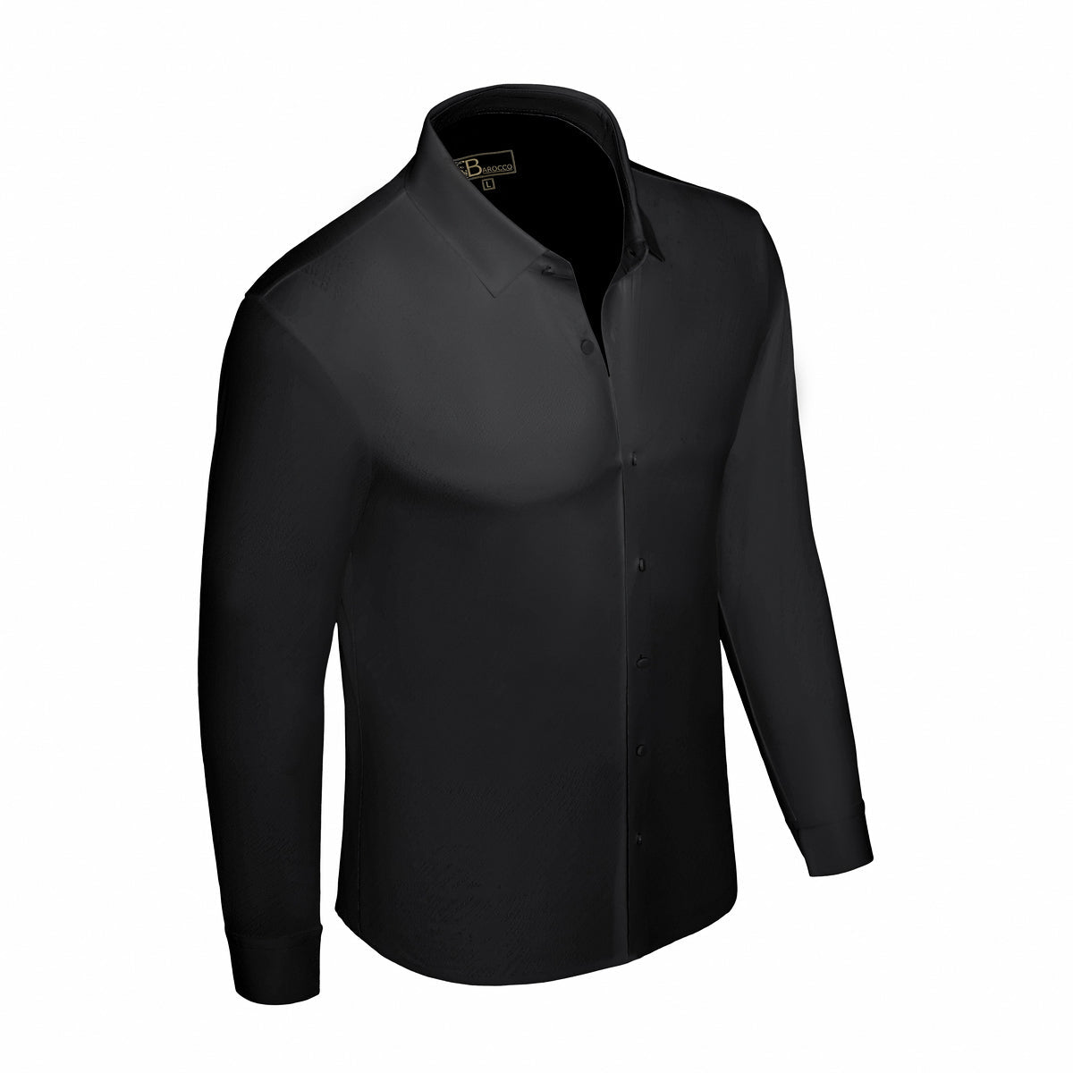  Barocco Axis Stitchless Shirt BLACK - BLACK - Bonton
