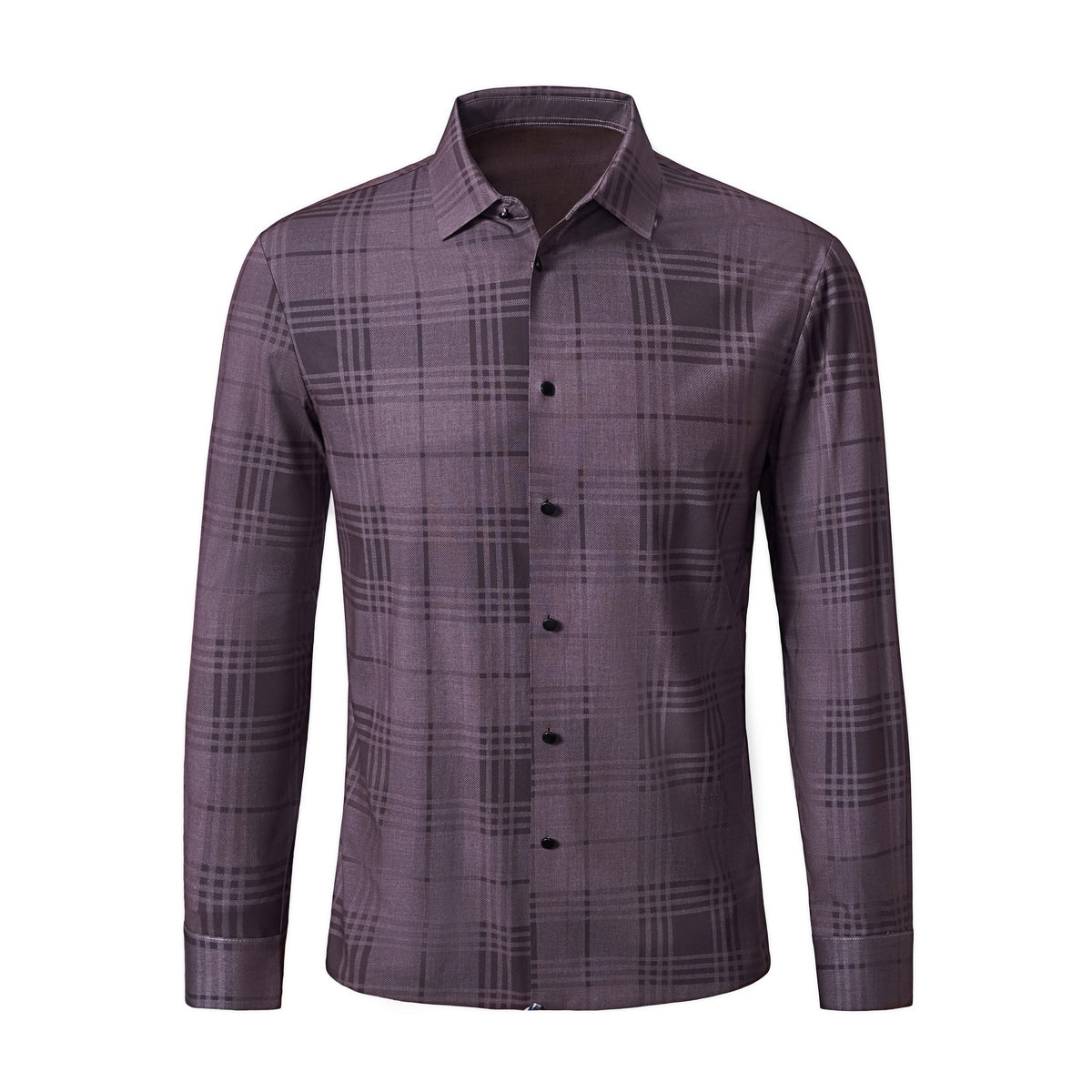  Barocco Noir Mosaic Stitchless Shirt BURGUNDY - BURGUNDY - Bonton