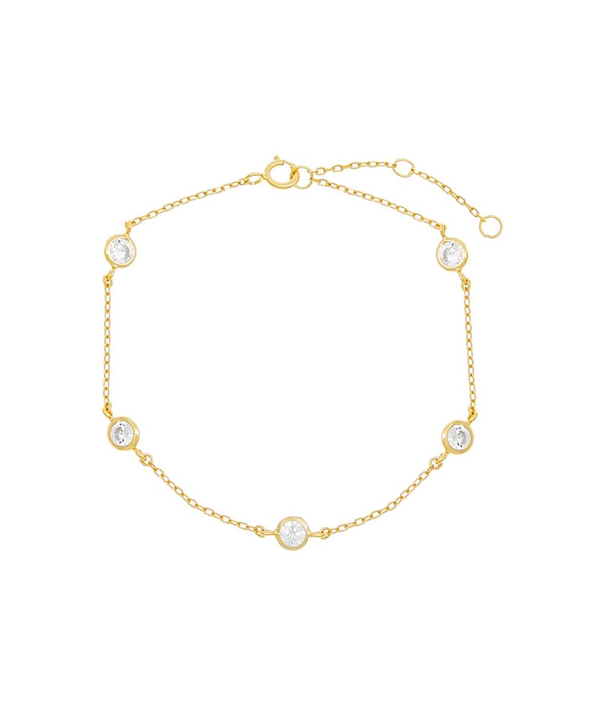 Diamond By The Yard Bracelet Gold