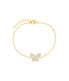  By Adina Eden Pave X Baguette Butterfly Bracelet Gold - Gold - Bonton