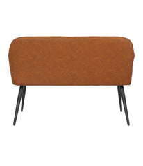 Daniella High Back Bench Black & Camel