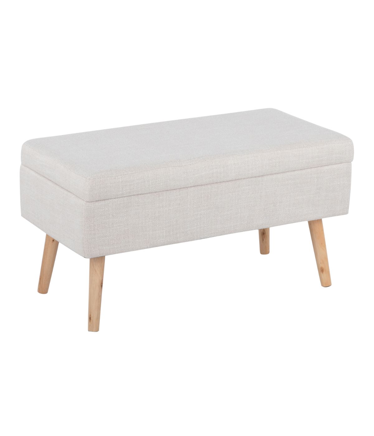  LumiSource Storage Bench Natural & Beige - Natural & Beige - Bonton