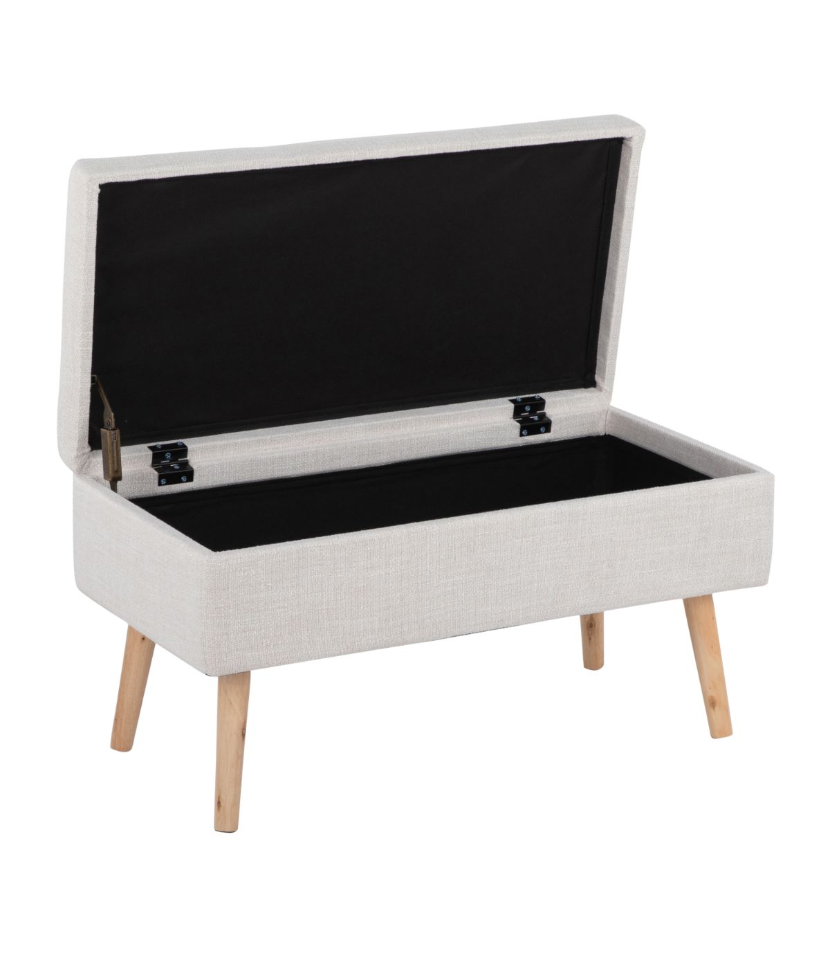  LumiSource Storage Bench Natural & Beige - Natural & Beige - Bonton