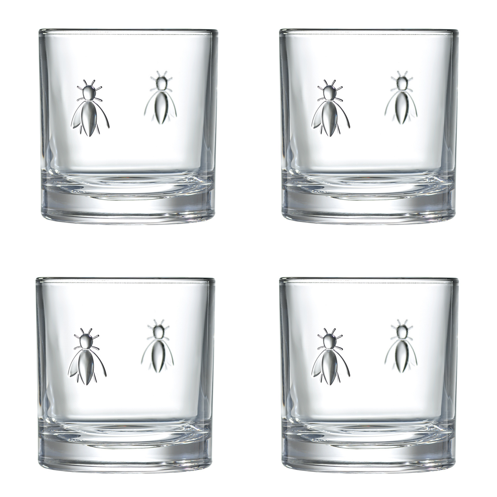  La Rochere Bee Whiskey Glasses - Set of 4 - Default Title - Bonton